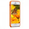 Pouzdro pro Apple iPhone 5 / iPhone 5s / iPhone SE, silikonové, oranžové, 42766.150