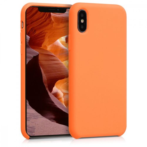 Pouzdro pro Apple iPhone X / iPhone XS, silikonové, oranžové, 42495.150