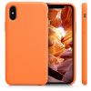 Pouzdro pro Apple iPhone X / iPhone XS, silikonové, oranžové, 42495.150