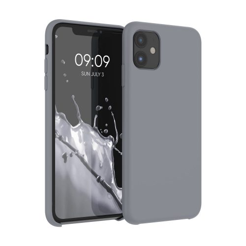 Pouzdro pro Apple iPhone 11, silikonové, šedé, 49724.155