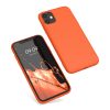 Pouzdro pro Apple iPhone 11, silikonové, oranžové, 49783.69