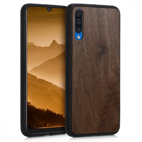 Pouzdro pro Samsung Galaxy A50, dřevo, hnědé, 50043.18