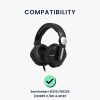 Sada 2 náušníků pro sluchátka Sennheiser HD225/HD205 II/HD 4.40 BT, Kwmobile, černá, eko kůže, 50099.01