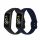 Sada 2 popruhů pro Samsung Galaxy Fit (SM-R370), kwmobile, silikon, modrá / černá, 50233.01