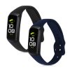 Sada 2 popruhů pro Samsung Galaxy Fit (SM-R370), kwmobile, silikon, modrá / černá, 50233.01