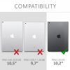 Sada 2 ochranných fólií pro tablet Apple iPad 10.2 (2019-2021), Kwmobile, Transparent, Plast, 50339.1