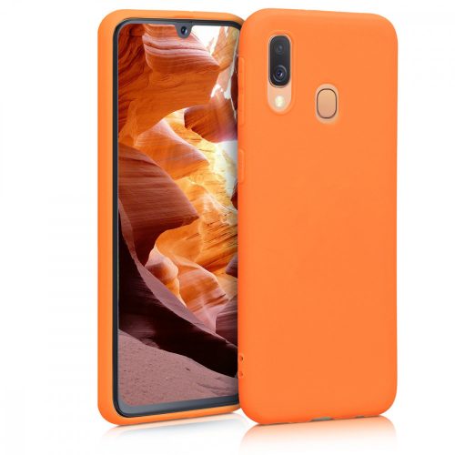 Pouzdro pro Samsung Galaxy A40, silikonové, oranžové, 48547.150