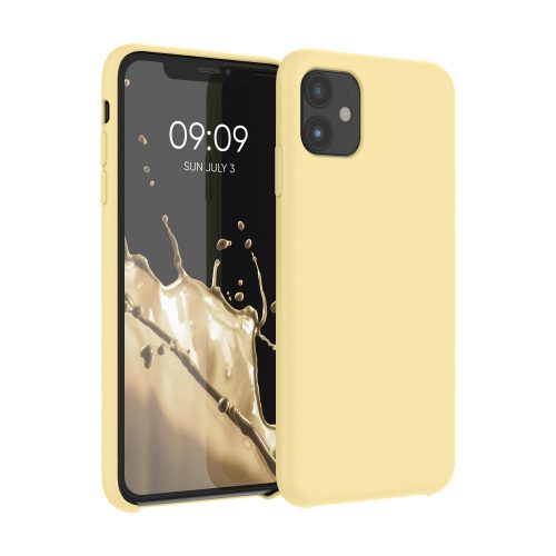 Pouzdro pro Apple iPhone 11, silikonové, žluté, 49724.158