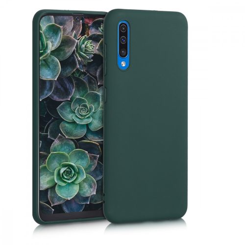 Pouzdro pro Samsung Galaxy A50, silikonové, zelené, 48054.169