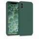 Pouzdro pro Apple iPhone X / iPhone XS, silikonové, zelené, 42495.166