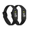 Sada 2 popruhů pro Samsung Galaxy Fit (SM-R370), kwmobile, silikon, černý, 50233.47