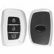 Kryt na klíče od auta pro Hyundai / Kia - 3 tlačítka - Keyless Go, silikon, stříbrná, 51052.94