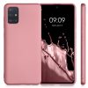 Pouzdro pro Samsung Galaxy A71, Silicon, Rose Gold, 51213.31