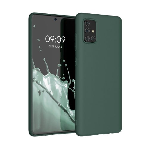 Pouzdro pro Samsung Galaxy A71, silikonové, zelené, 51208.171