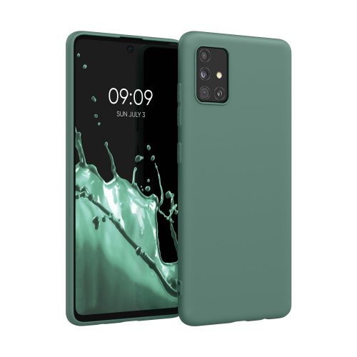 Pouzdro pro Samsung Galaxy A51, silikonové, zelené, 51196.171