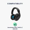 Sada 2 náušníků pro sluchátka Sennheiser HD8/HD8 DJ/HD6 MIX, Kwmobile, černá, ekologická kůže, 51571.01