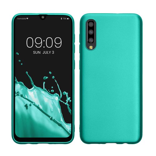 Pouzdro pro Samsung Galaxy A50, silikonové, zelené, 48056.128