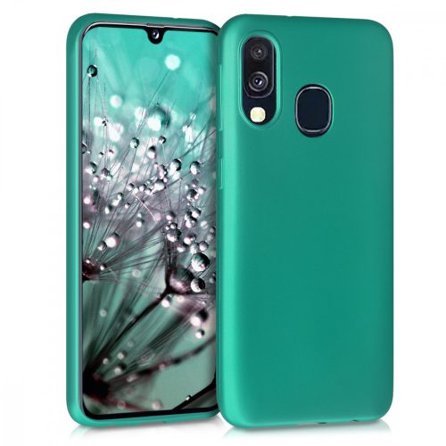 Pouzdro pro Samsung Galaxy A40, silikonové, zelené, 48546.128