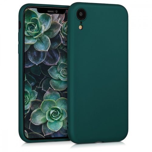 Pouzdro pro Apple iPhone XR, silikonové, zelené, 46549.14