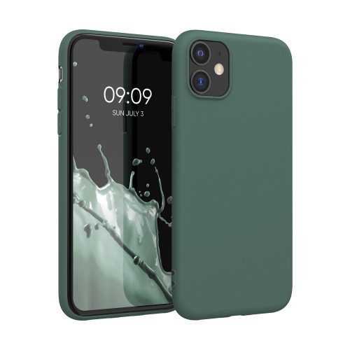 Pouzdro pro Apple iPhone 11, silikonové, zelené, 49787.171