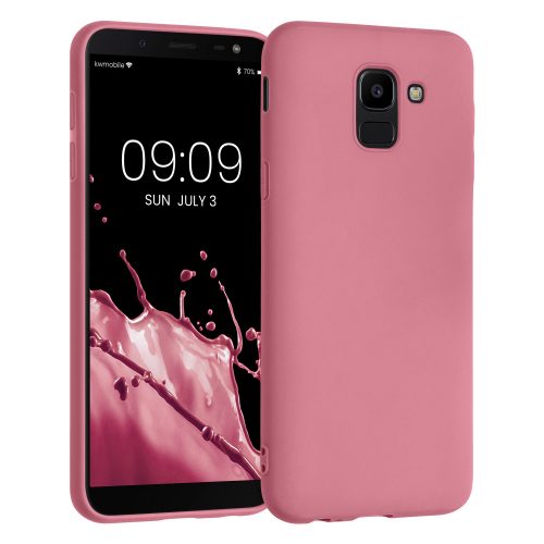 Pouzdro pro Samsung Galaxy J6, silikonové, růžové, 45796.167