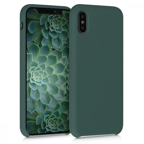 Pouzdro pro Apple iPhone X / iPhone XS, silikonové, zelené, 42495.171