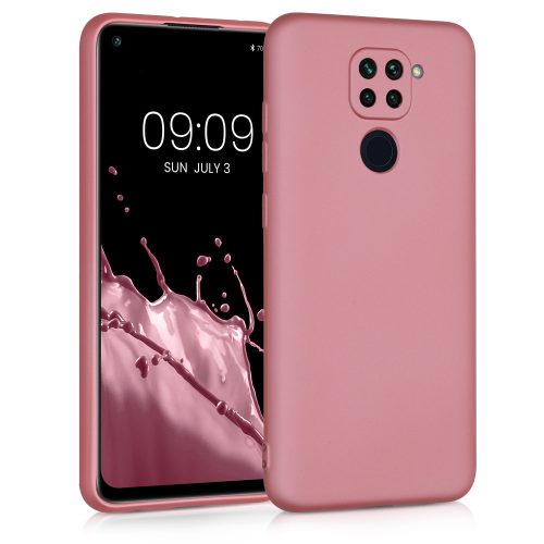 Pouzdro pro Xiaomi Redmi Note 9, silikonové, růžové zlato, 52438.31