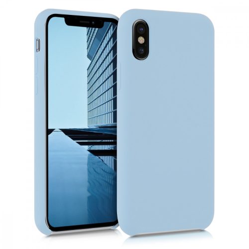 Pouzdro pro Apple iPhone X / iPhone XS, silikonové, modré, 42495.177