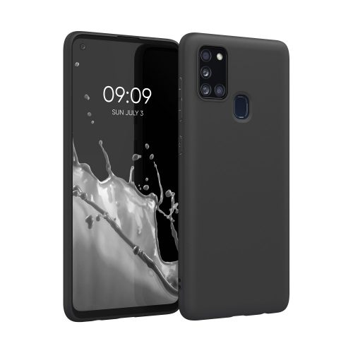 Pouzdro pro Samsung Galaxy A21s, silikonové, černé, 52494.47