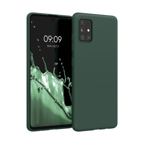 Pouzdro pro Samsung Galaxy A51, silikonové, zelené, 51196.169