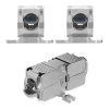 Sada 2 konektorů pro kabel RJ45 Cat-6A, 10 Gbit, Kwmobile, Silver, Metal, 52516.02