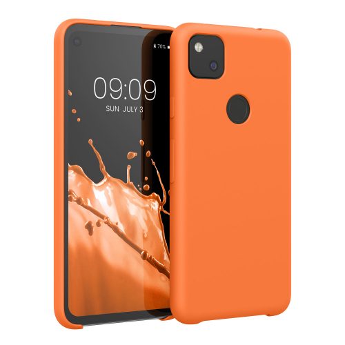 Pouzdro pro Google Pixel 4a, silikonové, oranžové, 52549.150