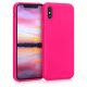 Pouzdro pro Apple iPhone X / iPhone XS, silikonové, růžové, 49982.77