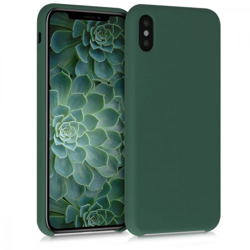 Pouzdro pro Apple iPhone XS Max, silikonové, zelené, 45909.169