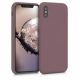 Pouzdro pro Apple iPhone X / iPhone XS, silikonové, fialové, 46313.181