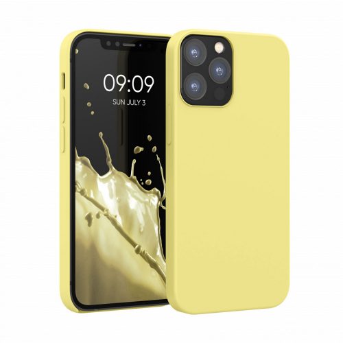 Pouzdro pro Apple iPhone 12 / iPhone 12 Pro, silikonové, žluté, 52641.49