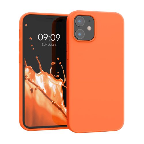 Pouzdro pro Apple iPhone 12 Mini, silikonové, oranžové, 52715.69