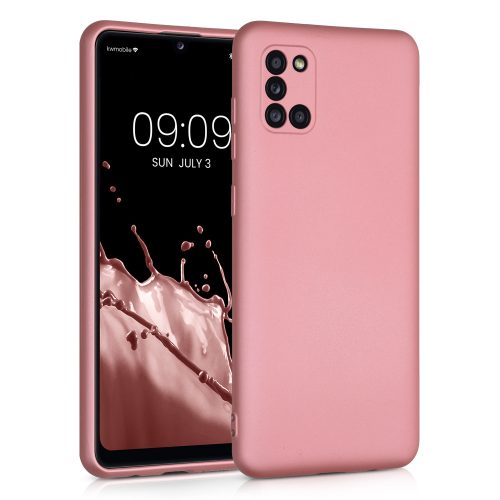 Pouzdro pro Samsung Galaxy A31, silikonové, růžové zlato, 52938.31