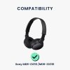 Sada 2 náušníků pro sluchátka Sony MDR-ZX110/MDR-ZX310, Kwmobile, Bílá, Ekologická kůže, 47100.02