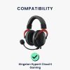 Sada 2 náušníků pro herní sluchátka Kingston HyperX Cloud II, Kwmobile, černá, textilní, 45716.47