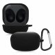 Pouzdro na sluchátka Samsung Galaxy Buds 2/Galaxy Buds Live, Kwmobile, Black, Silicone, 53367.01