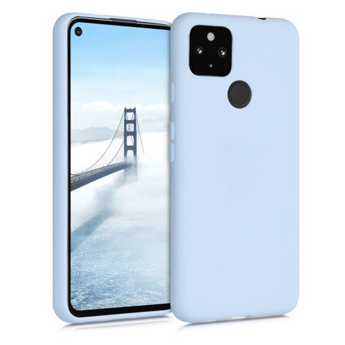 Pouzdro pro Google Pixel 4a 5G, silikonové, modré, 51727.58