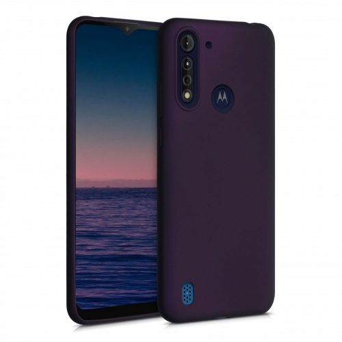 Kryt pro Motorola Moto G8 Power Lite, silikonový, fialový, 52315.115