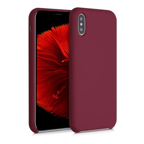 Pouzdro pro Apple iPhone X / iPhone XS, silikonové, červené, 42495.209