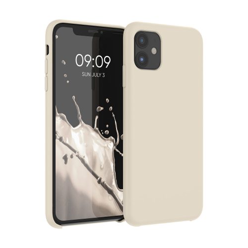 Pouzdro pro Apple iPhone 11, silikonové, krémové, 49724.210