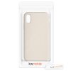 Pouzdro pro Apple iPhone X / iPhone XS, silikonové, krémové, 46313.210