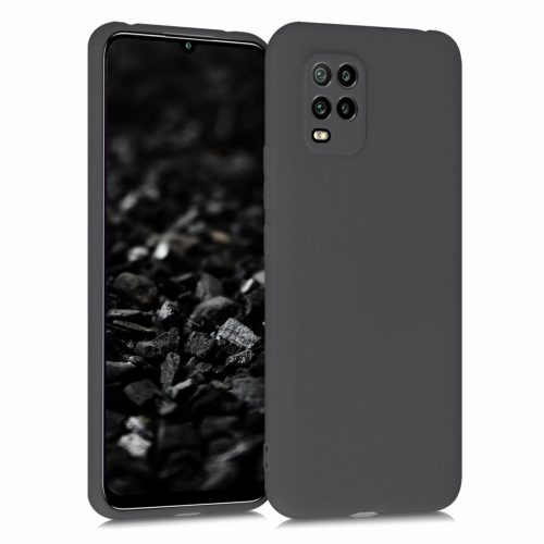 Pouzdro pro Xiaomi Mi 10 Lite 5G, silikonové, šedé, 52490.46