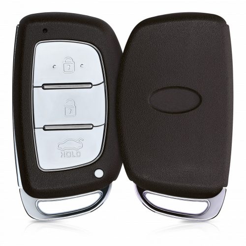 Klíčenka pro Hyundai / Kia - 3 tlačítka - Keyless Go, plast, černá, 53711.01