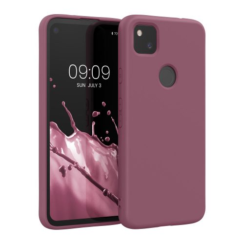 Pouzdro pro Google Pixel 4a, silikonové, růžové, 52622.167