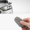 Kryt na klíče od auta pro Peugeot / Citroen - 3 tlačítka - Keyless Go, nubuková kůže, šedá, 53762.01